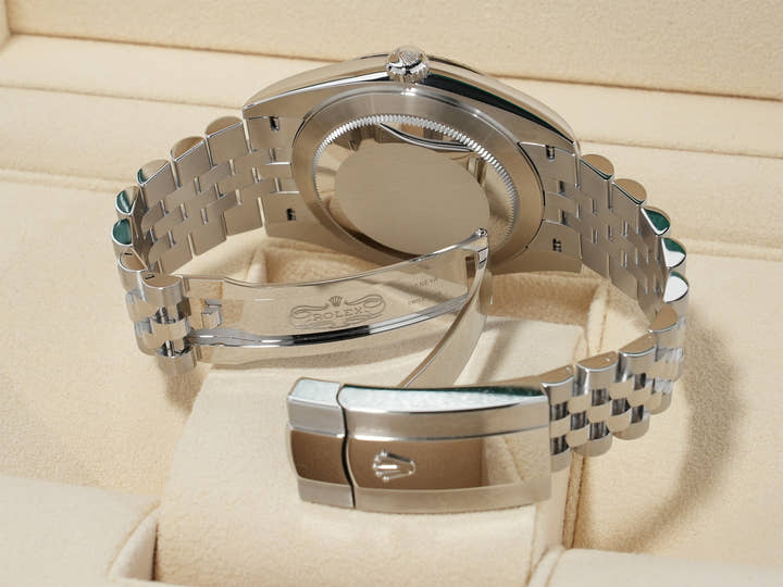 ロレックス デイトジャスト41 Ref.126334 ステンレススチール/ホワイトゴールド ミントグリーン文字盤 ジュビリーブレスレット 未使用 fo5v8ybz