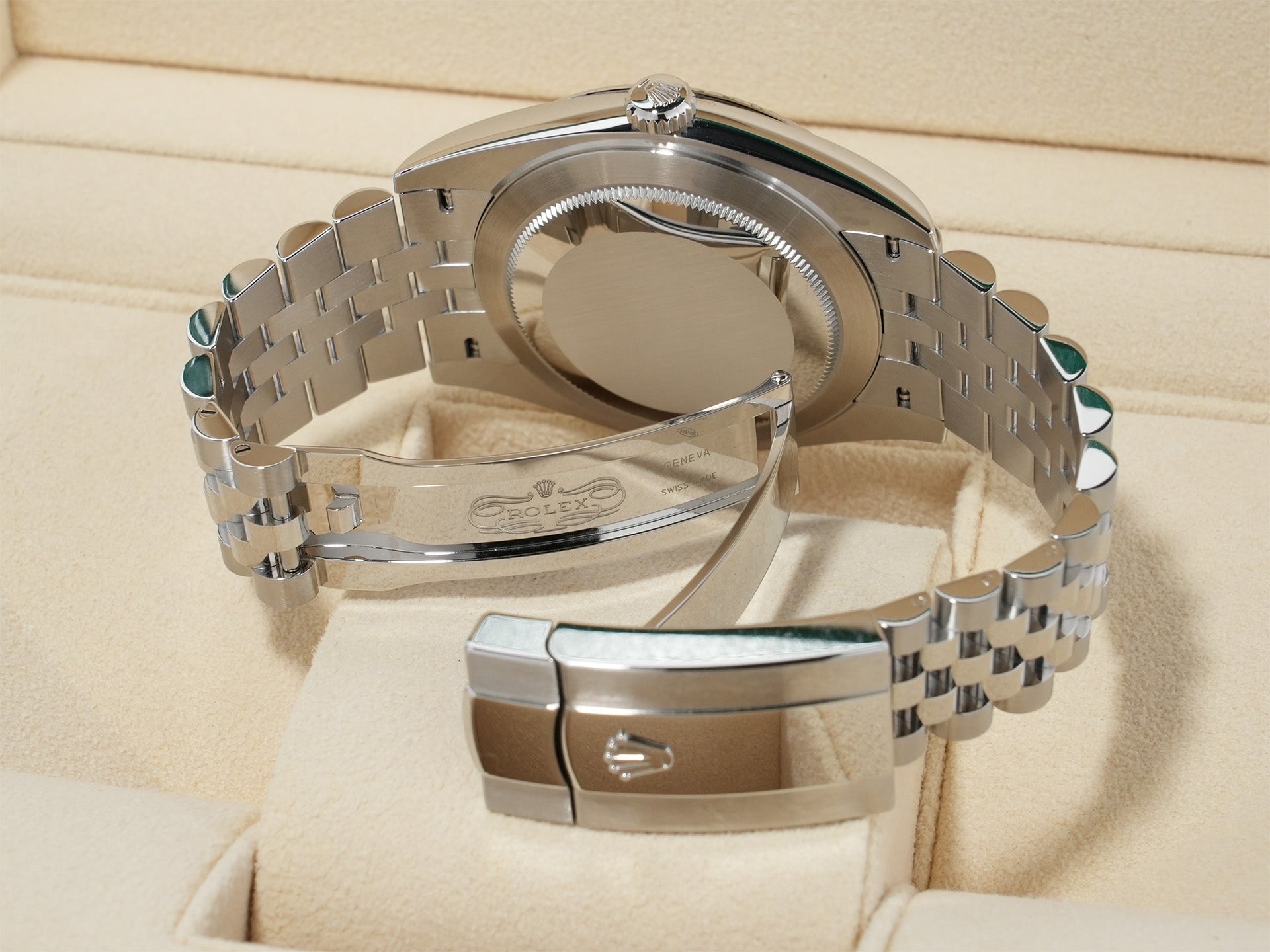 ロレックス デイトジャスト41 Ref.126334 ステンレススチール/ホワイトゴールド ミントグリーン文字盤 ジュビリーブレスレット 未使用 fo5v8ybz