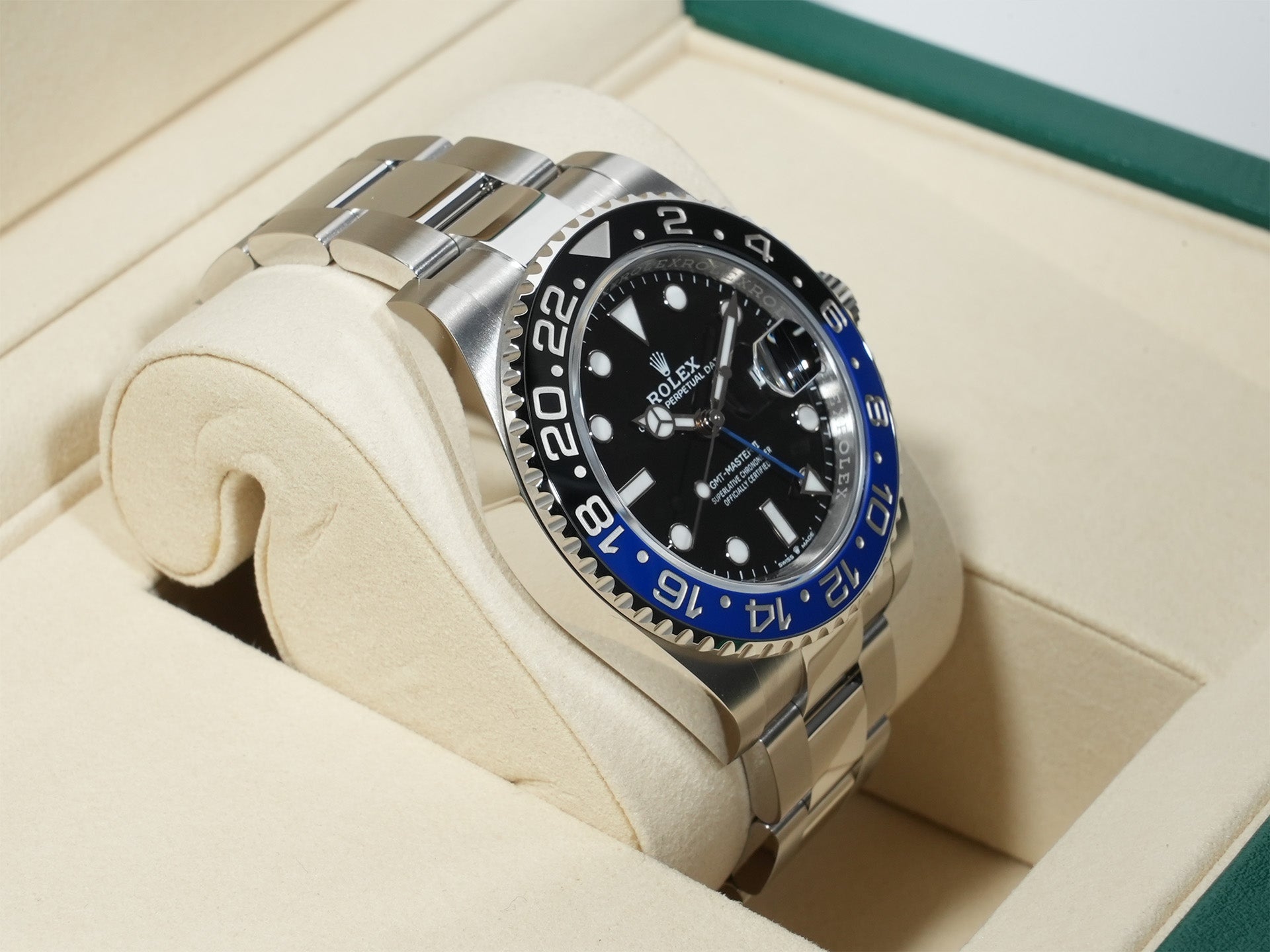ロレックス GMTマスターII Ref.126710BLNR ステンレススチール ブラック文字盤 オイスターブレスレット 未使用 qu6vftsu
