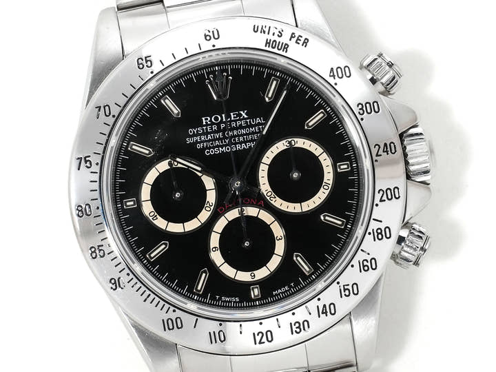 ロレックス デイトナ エルプリメロ Ref.16520 ステンレススチール ブラック文字盤 中古 6p6g4sod