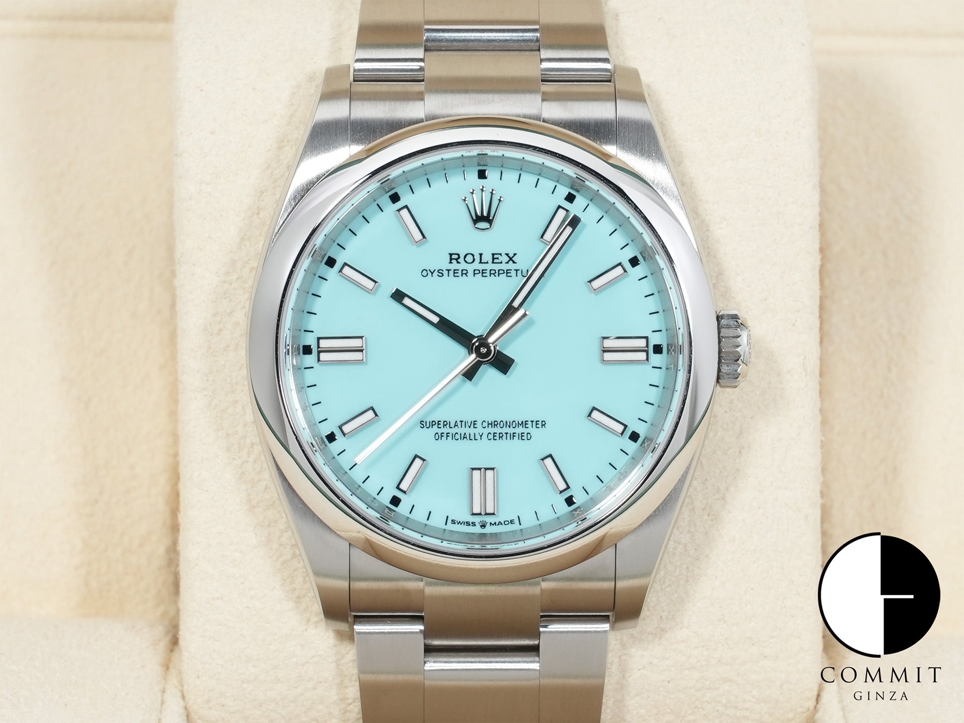 ロレックス オイスターパーペチュアル36 Ref.126000 ステンレススチール ターコイズ文字盤 未使用 hrx3rjbw