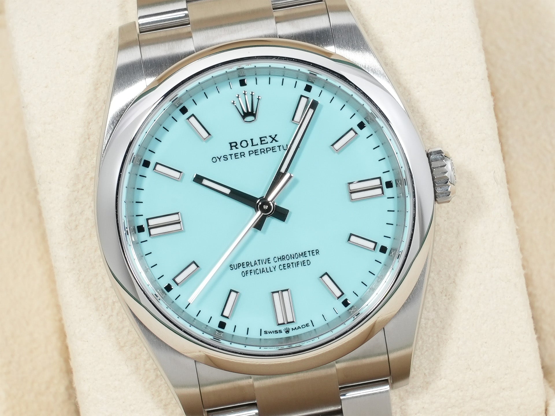 ロレックス オイスターパーペチュアル36 Ref.126000 ステンレススチール ターコイズ文字盤 未使用 hrx3rjbw