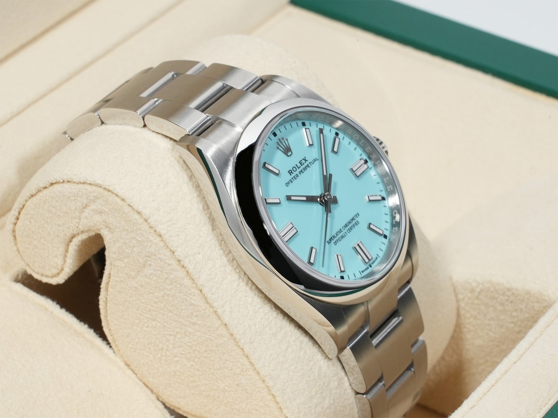 ロレックス オイスターパーペチュアル36 Ref.126000 ステンレススチール ターコイズ文字盤 未使用 hrx3rjbw