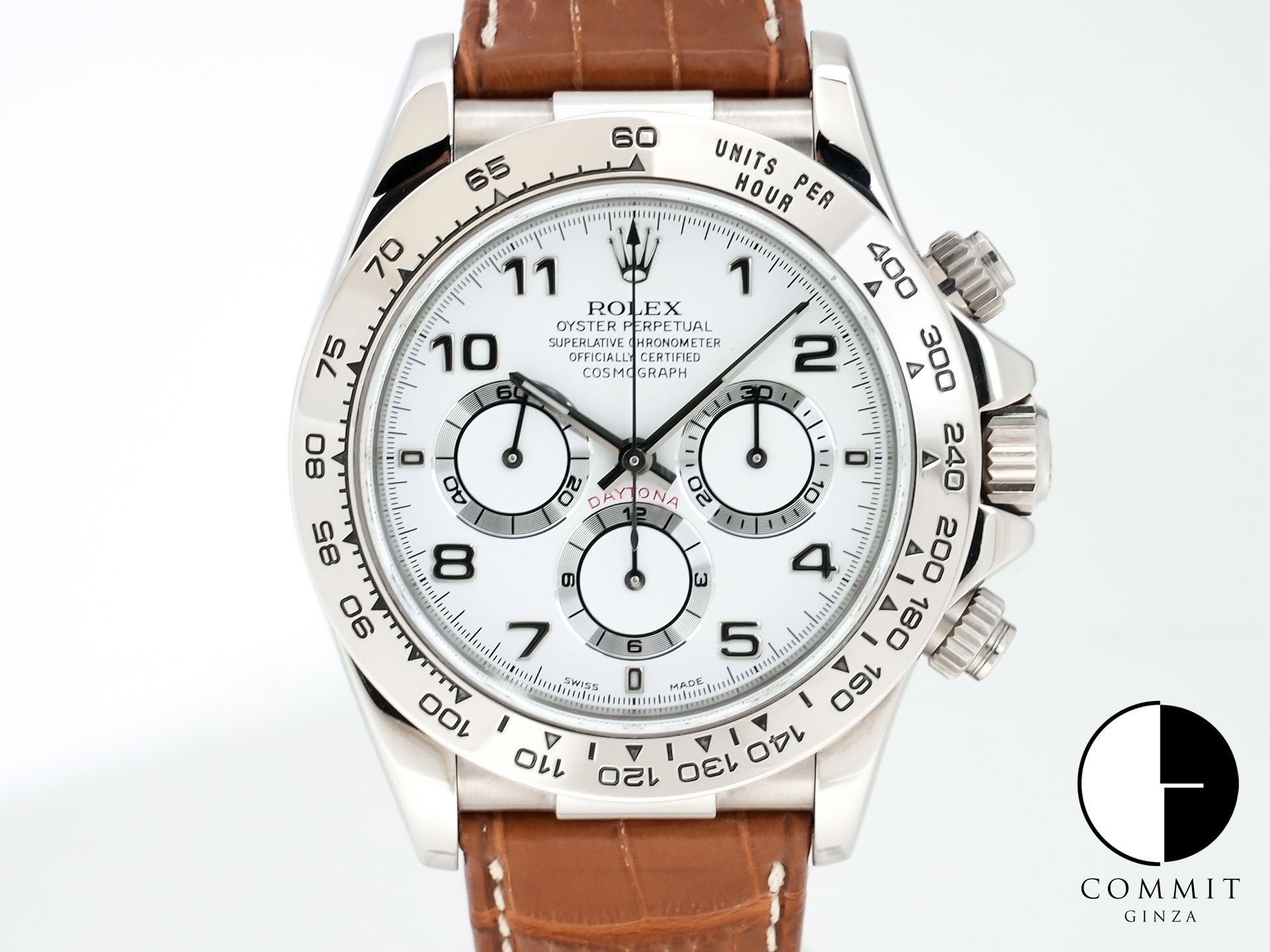 ロレックス デイトナ エルプリメロ Ref.16519 ホワイトゴールド ホワイトアラビア文字盤 美中古 7mci8sbd