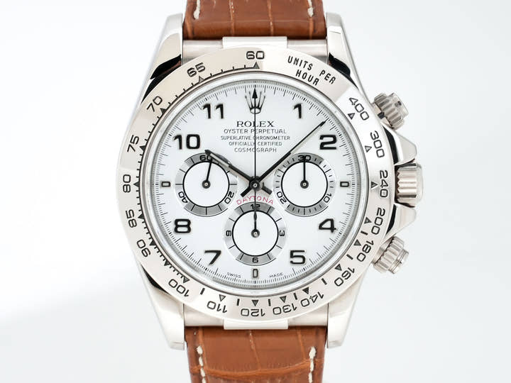 ロレックス デイトナ エルプリメロ Ref.16519 ホワイトゴールド ホワイトアラビア文字盤 美中古 7mci8sbd