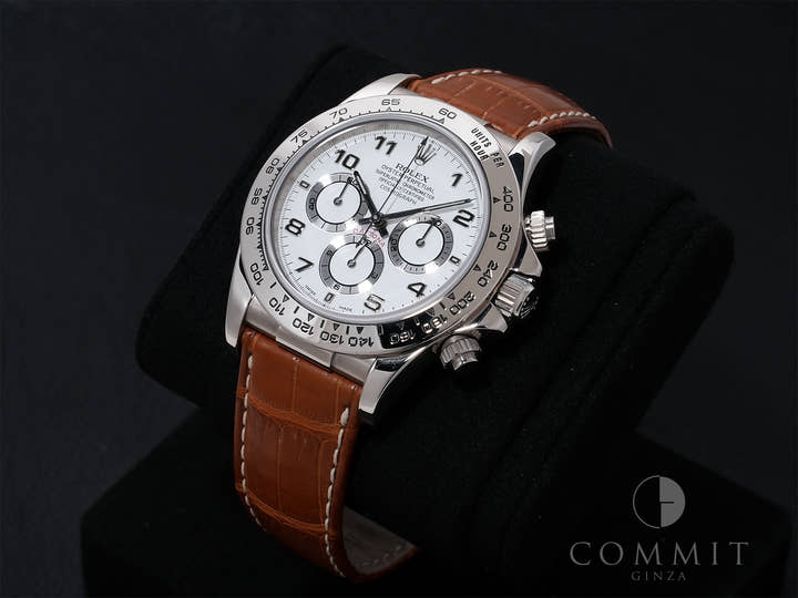 ロレックス デイトナ エルプリメロ Ref.16519 ホワイトゴールド ホワイトアラビア文字盤 美中古 7mci8sbd