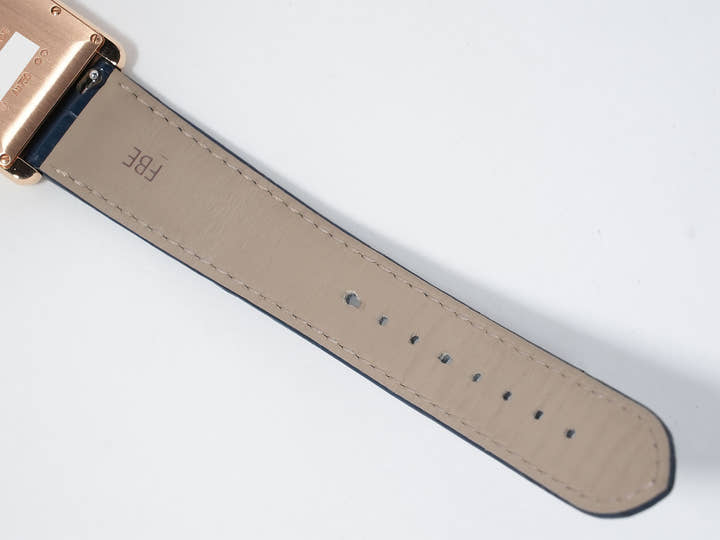 カルティエ タンク ルイ カルティエ LM Ref.WGTA0058 ローズゴールド グレー×ブルー文字盤 中古 tebfn8eo