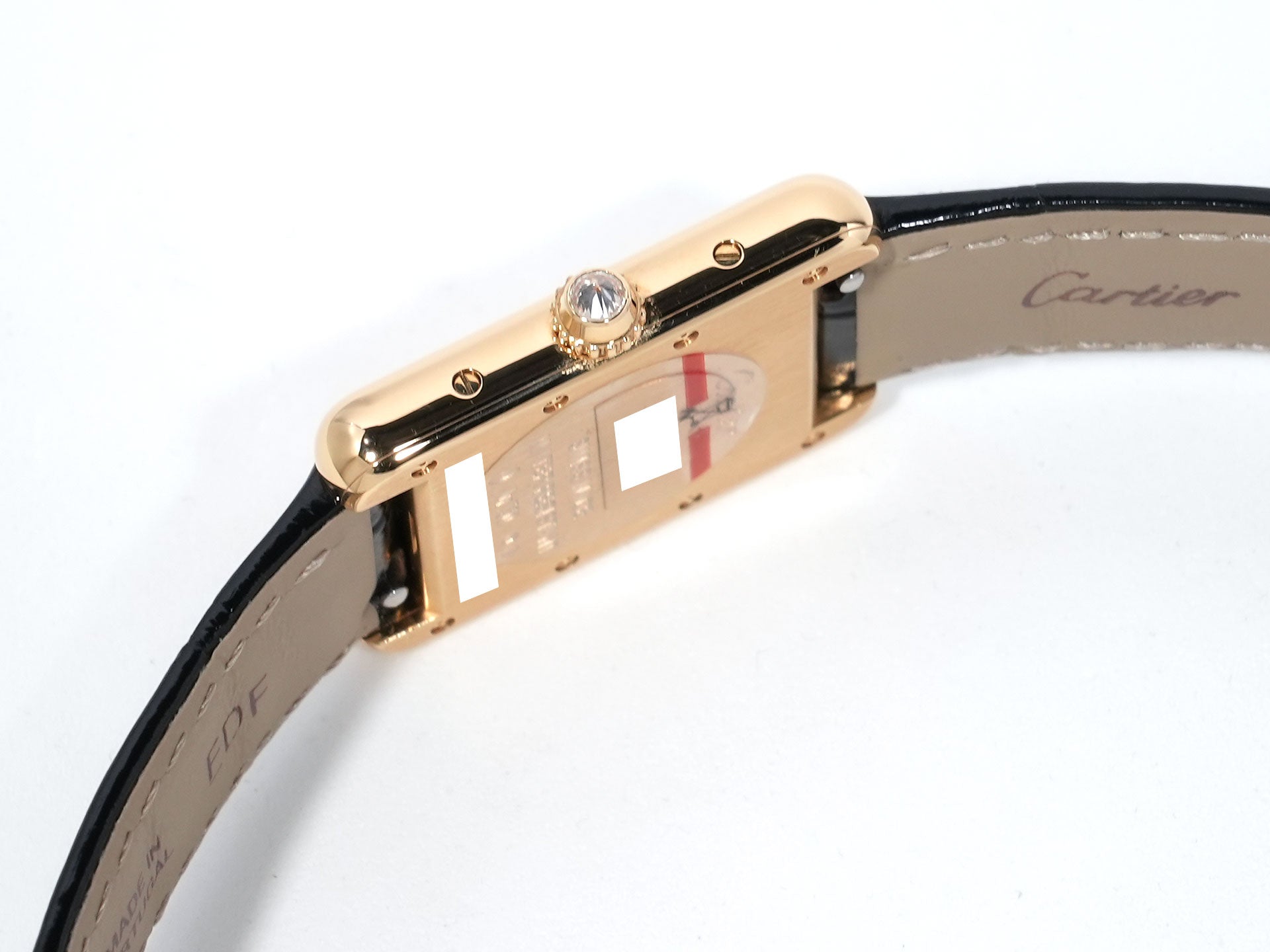 カルティエ タンク ルイ カルティエ SM Ref.WGTA0269 イエローゴールド ブラック×パヴェダイヤ文字盤 中古 wvd5ound