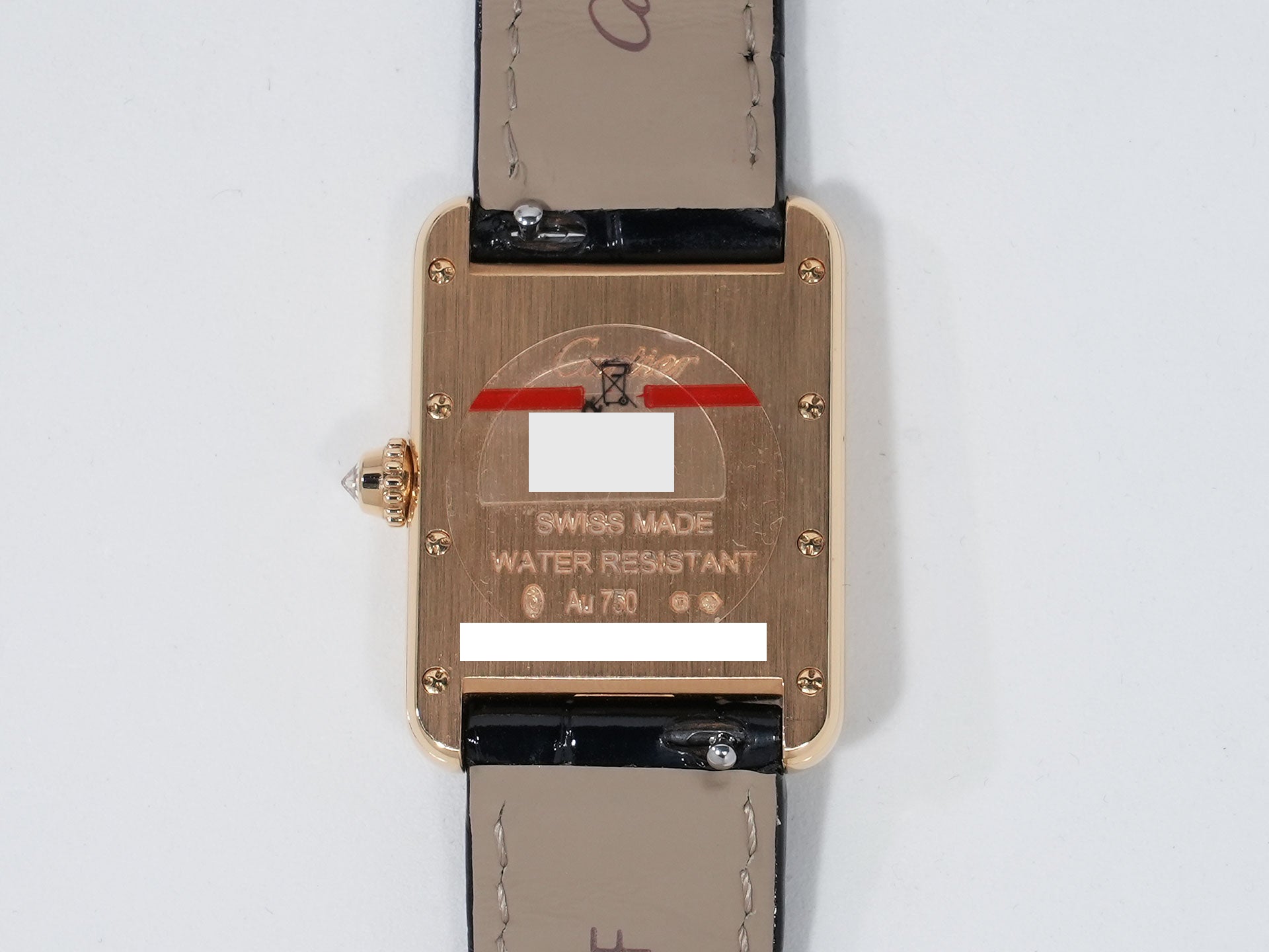 カルティエ タンク ルイ カルティエ SM Ref.WGTA0269 イエローゴールド ブラック×パヴェダイヤ文字盤 中古 wvd5ound