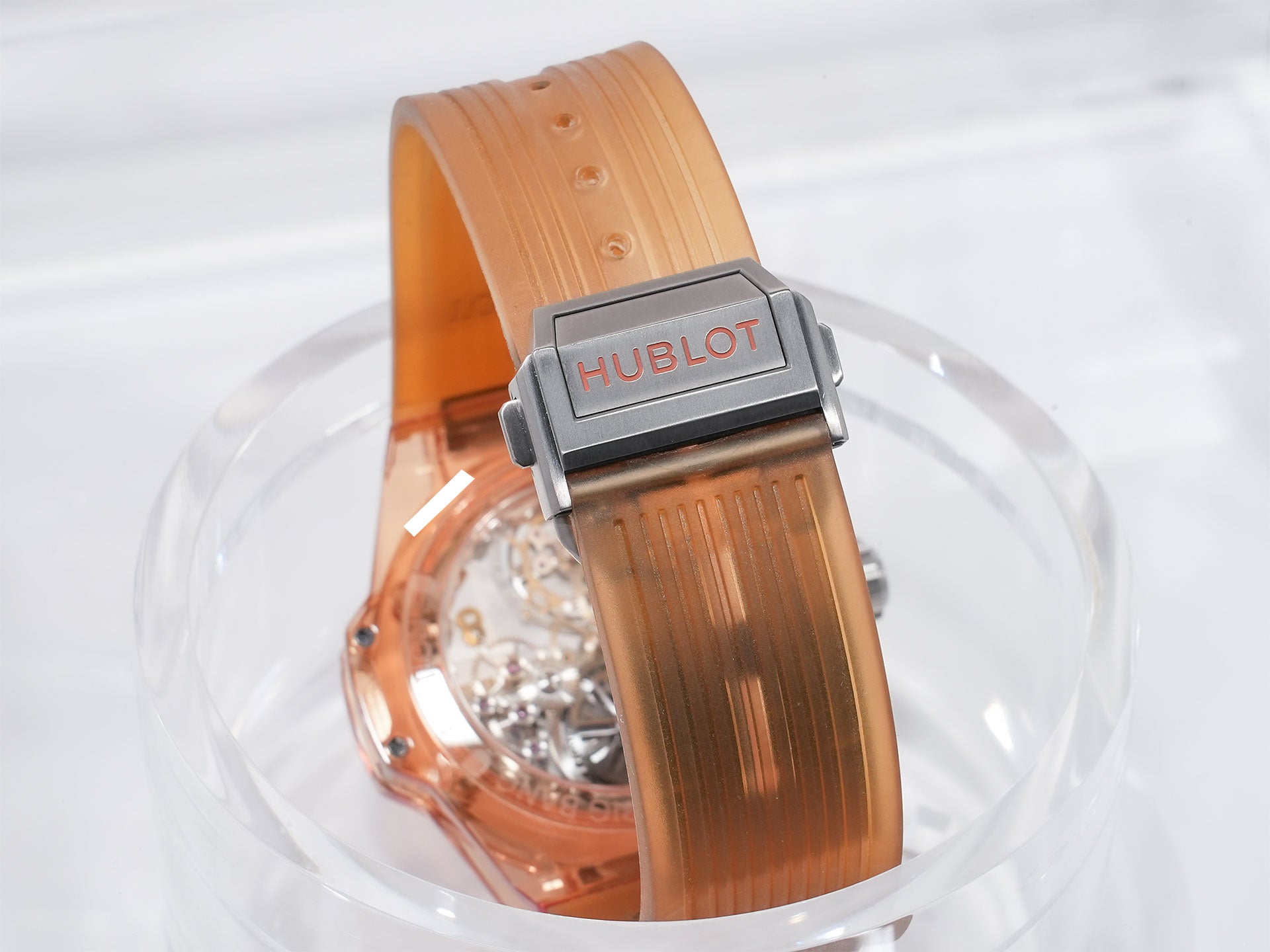 ウブロ ビッグ・バン トゥールビヨン オートマティック オレンジサファイア Ref.419.JO.0120.RT オレンジサファイア スケルトン文字盤 美品 oz4k4cbt