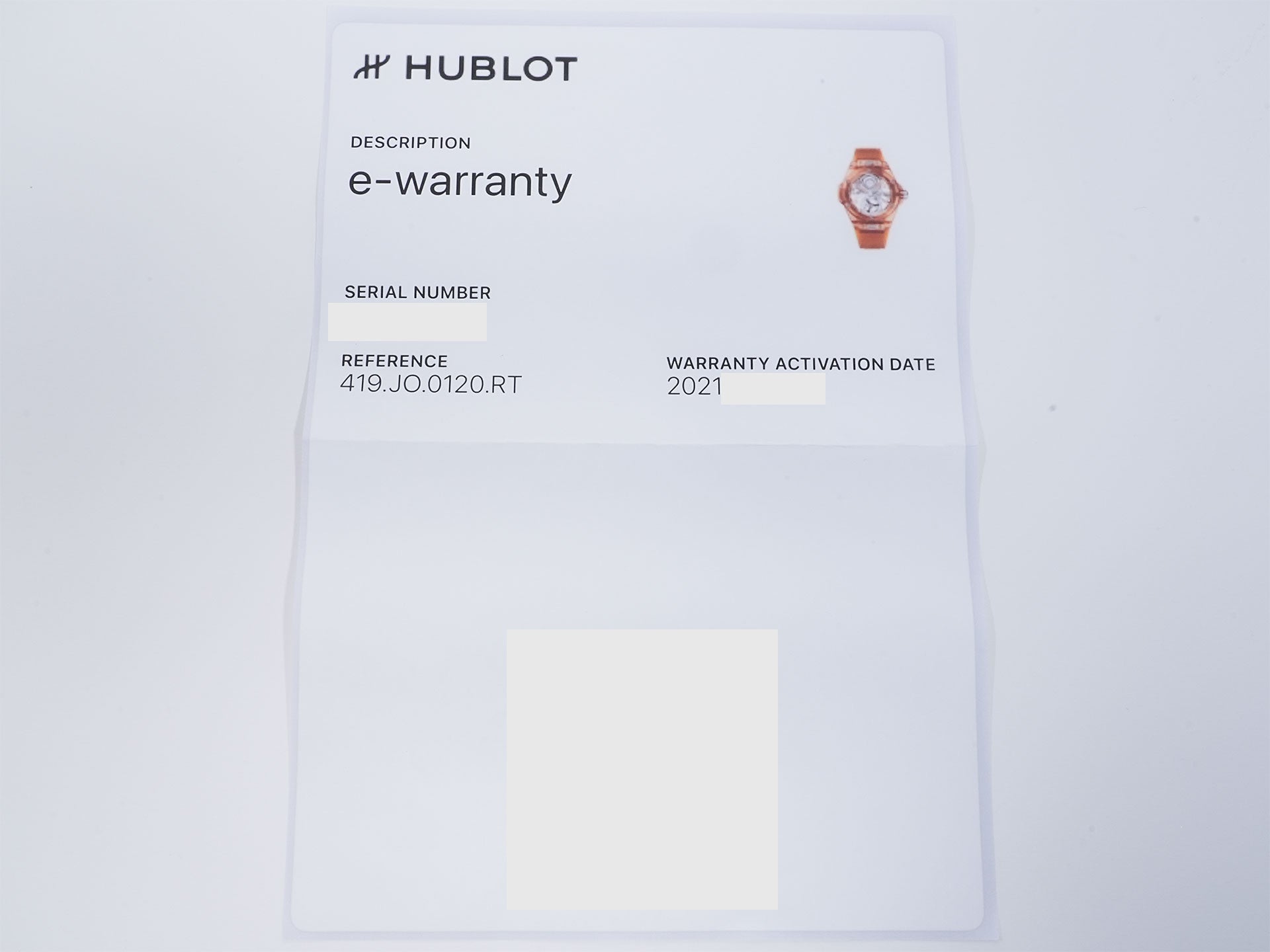 ウブロ ビッグ・バン トゥールビヨン オートマティック オレンジサファイア Ref.419.JO.0120.RT オレンジサファイア スケルトン文字盤 美品 oz4k4cbt