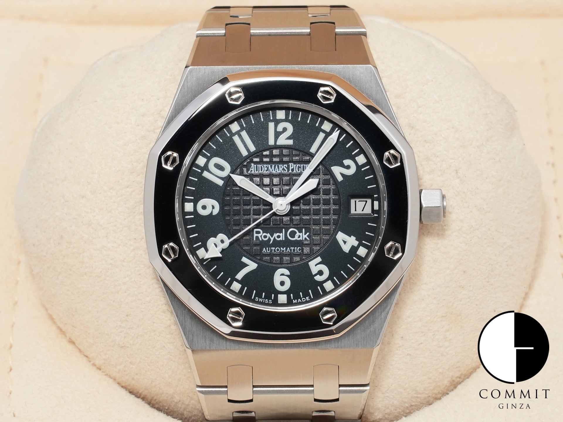 オーデマピゲ ロイヤルオーク ニックファルド Ref.15190SP.OO.0789ST.01 ステンレススチール/プラチナ ブラック文字盤 美中古 hvrapa6z