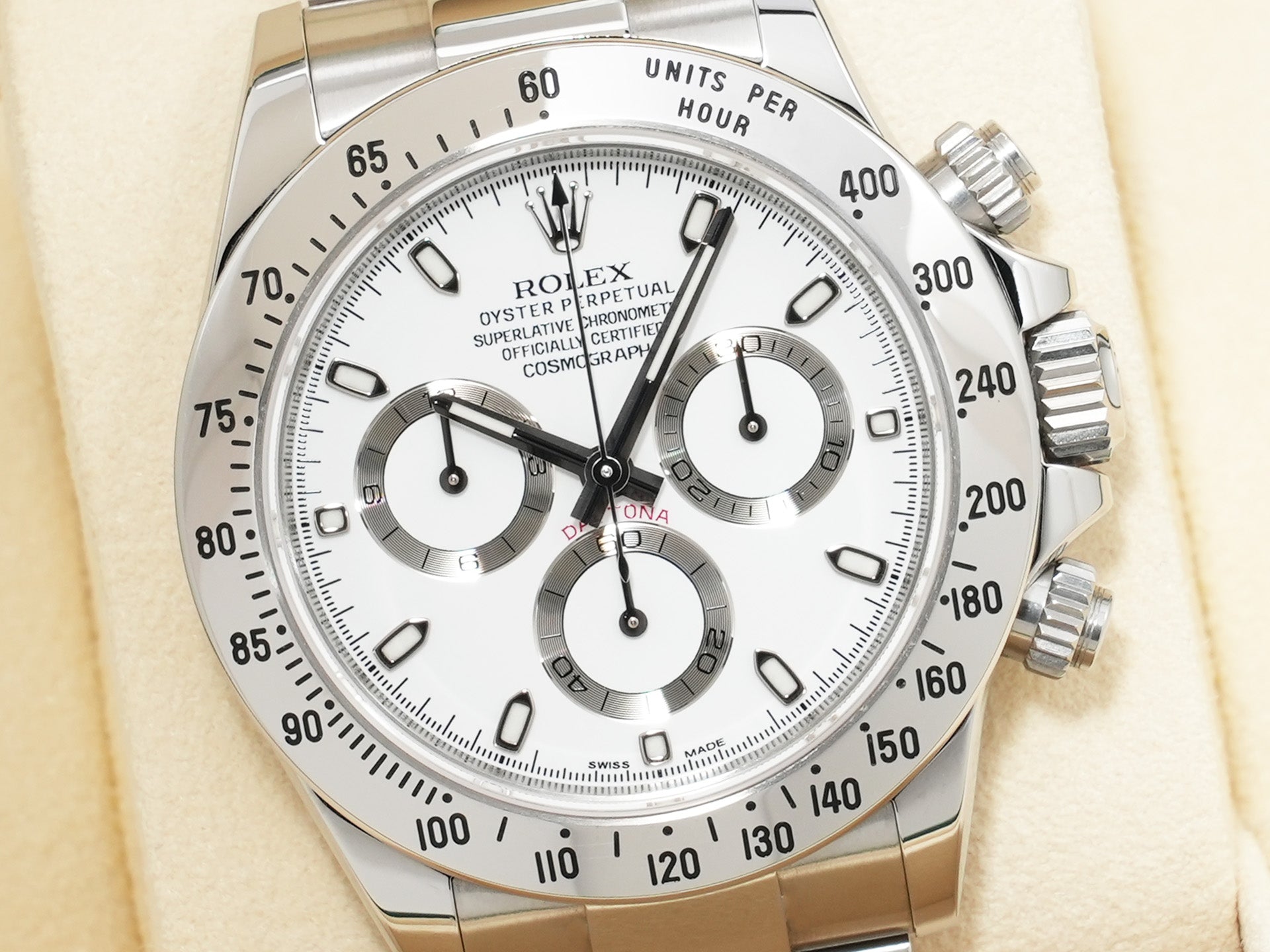 Pre-owned Rolex Daytona Ref. 116520 Stainless Steel White Dial (ysnys2co)