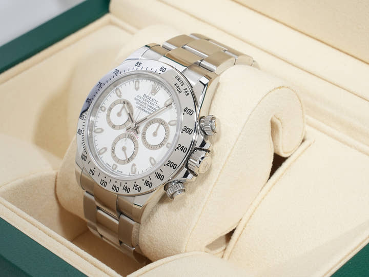 Pre-owned Rolex Daytona Ref. 116520 Stainless Steel White Dial (ysnys2co)