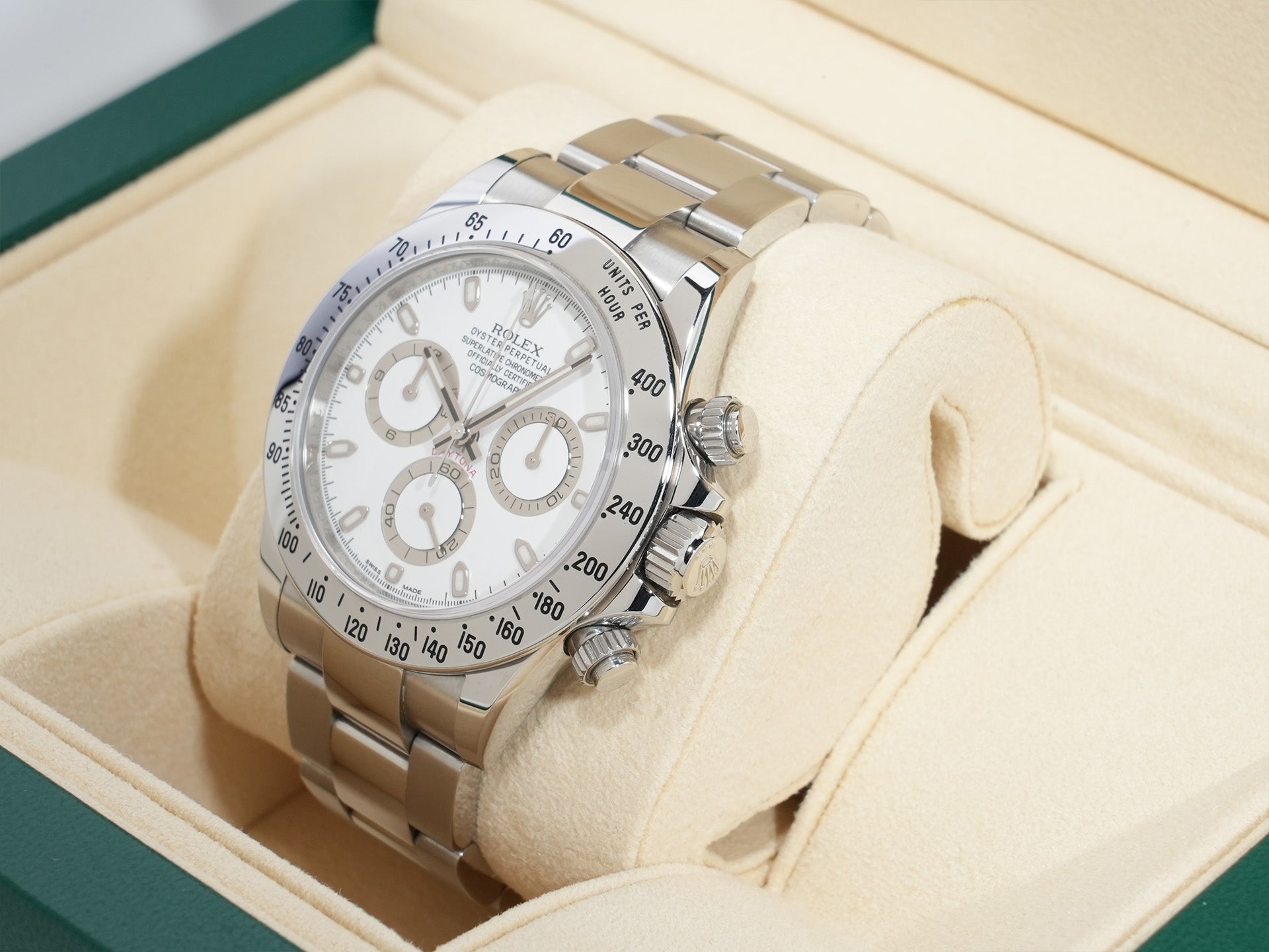 Pre-owned Rolex Daytona Ref. 116520 Stainless Steel White Dial (ysnys2co)