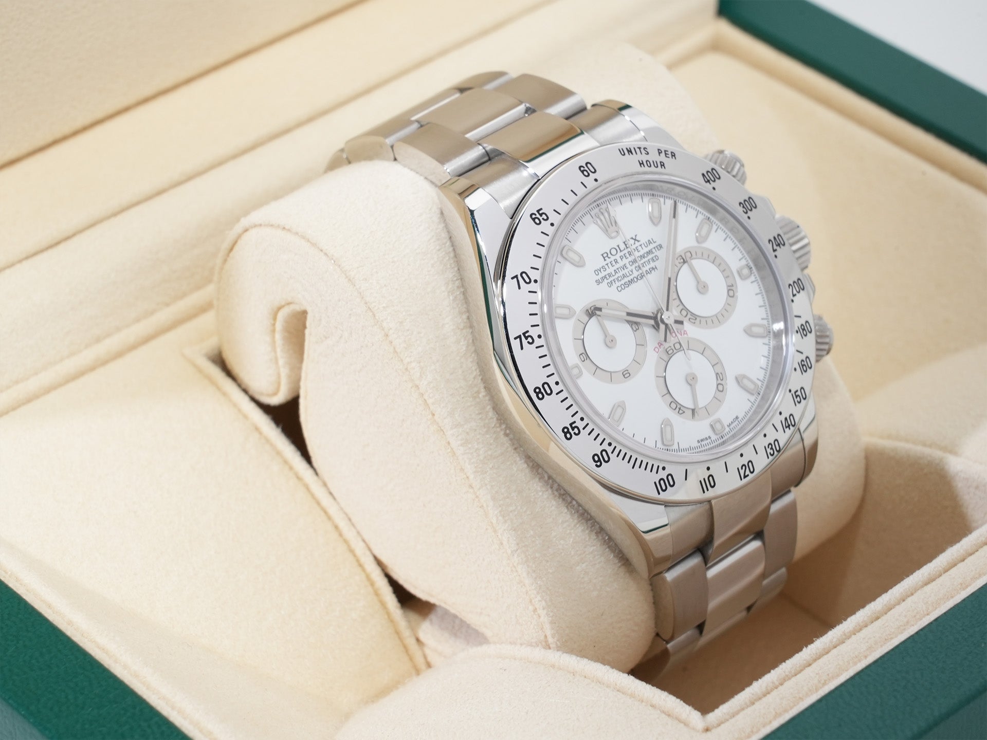 Pre-owned Rolex Daytona Ref. 116520 Stainless Steel White Dial (ysnys2co)