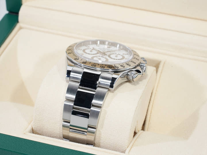 Pre-owned Rolex Daytona Ref. 116520 Stainless Steel White Dial (ysnys2co)
