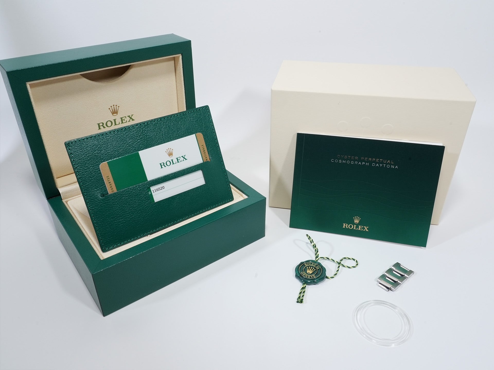 Pre-owned Rolex Daytona Ref. 116520 Stainless Steel White Dial (ysnys2co)