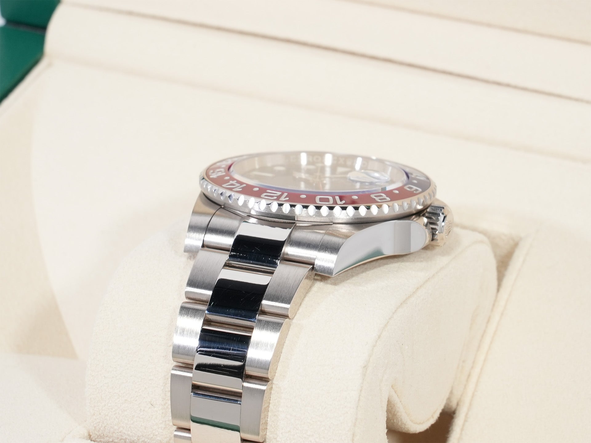 Pre-owned Rolex GMT-Master II Ref. 126719BLRO White Gold Midnight Blue Dial Oyster Bracelet cm2kysm6