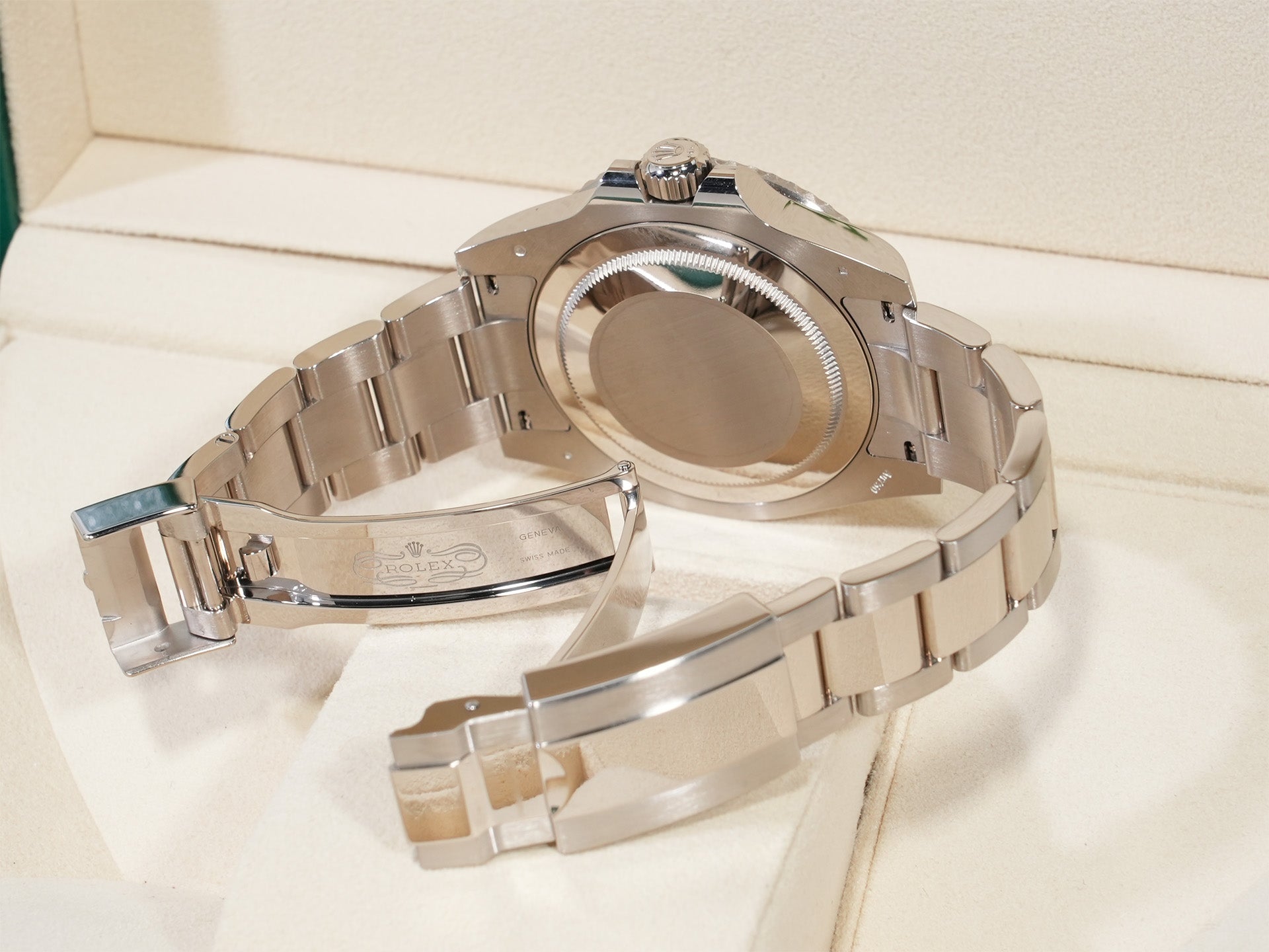 Pre-owned Rolex GMT-Master II Ref. 126719BLRO White Gold Midnight Blue Dial Oyster Bracelet cm2kysm6