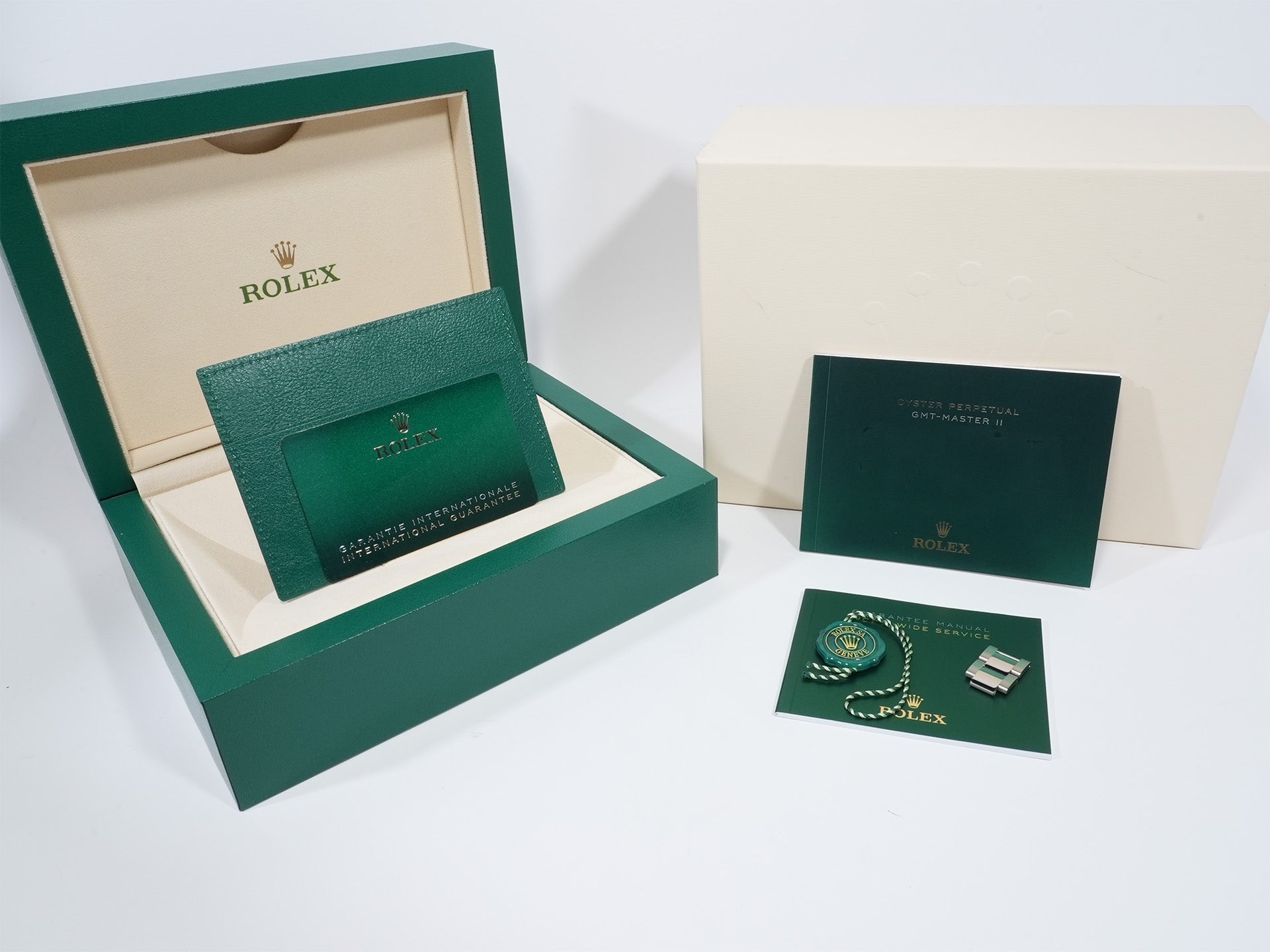 Pre-owned Rolex GMT-Master II Ref. 126719BLRO White Gold Midnight Blue Dial Oyster Bracelet cm2kysm6