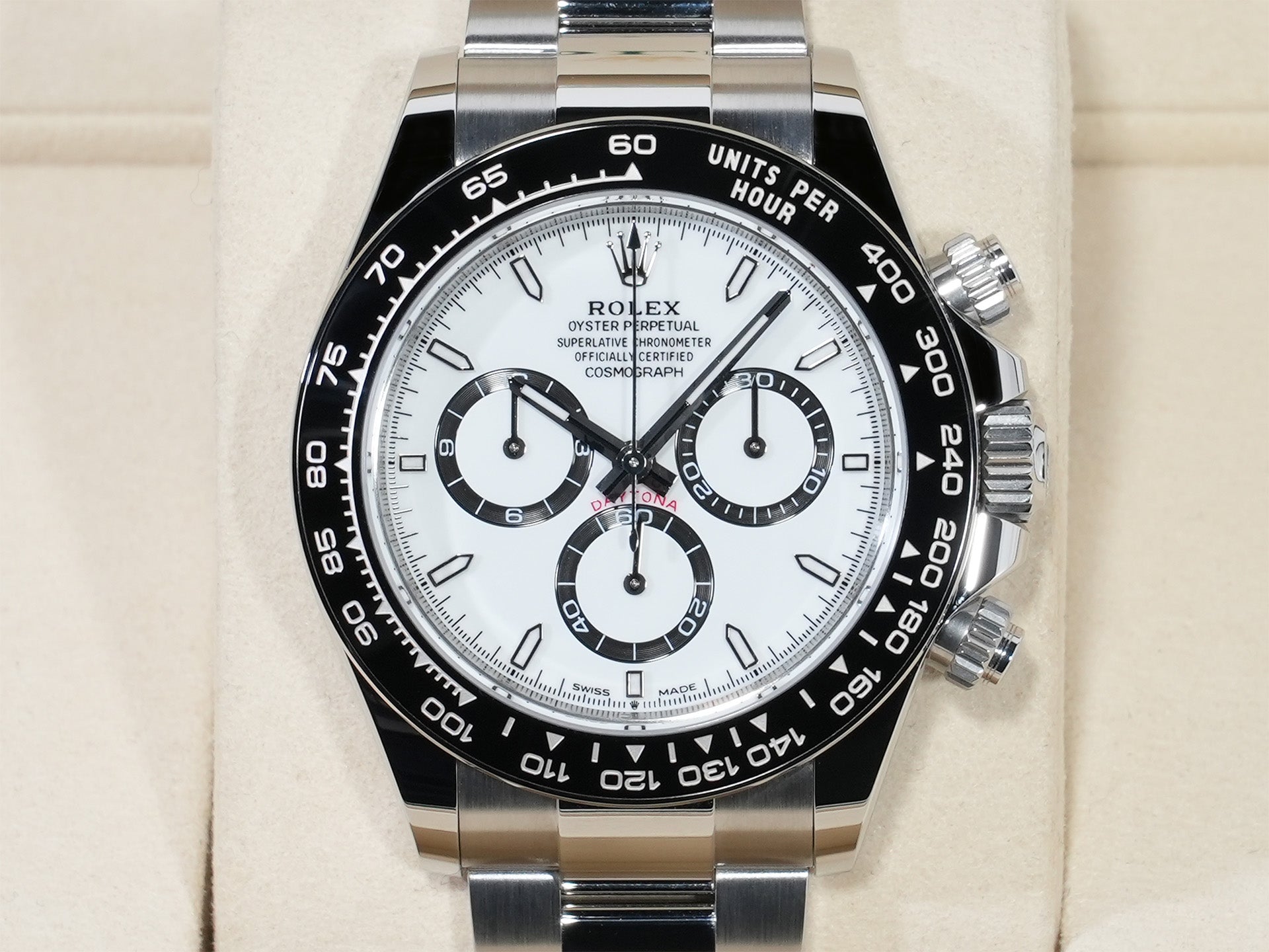 ロレックス デイトナ Ref.126500LN ステンレススチール ホワイト文字盤 未使用 yd98sht7