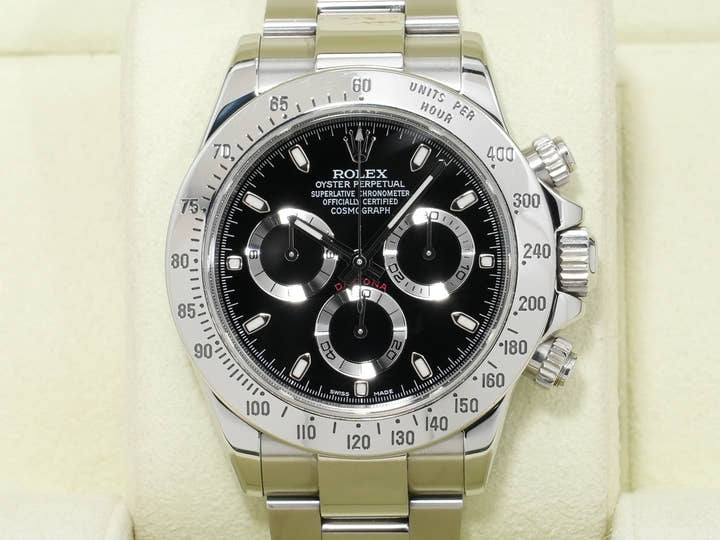 Rolex Daytona Ref. 116520 Stainless Steel Black Dial Pre-owned 44r6x2ym