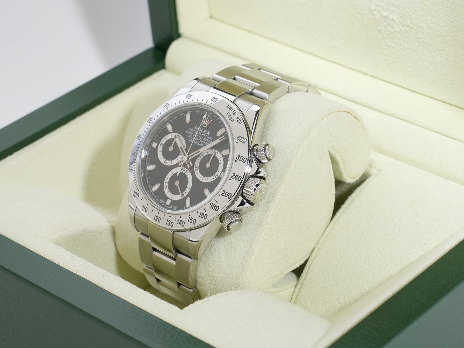 Rolex Daytona Ref. 116520 Stainless Steel Black Dial Pre-owned 44r6x2ym