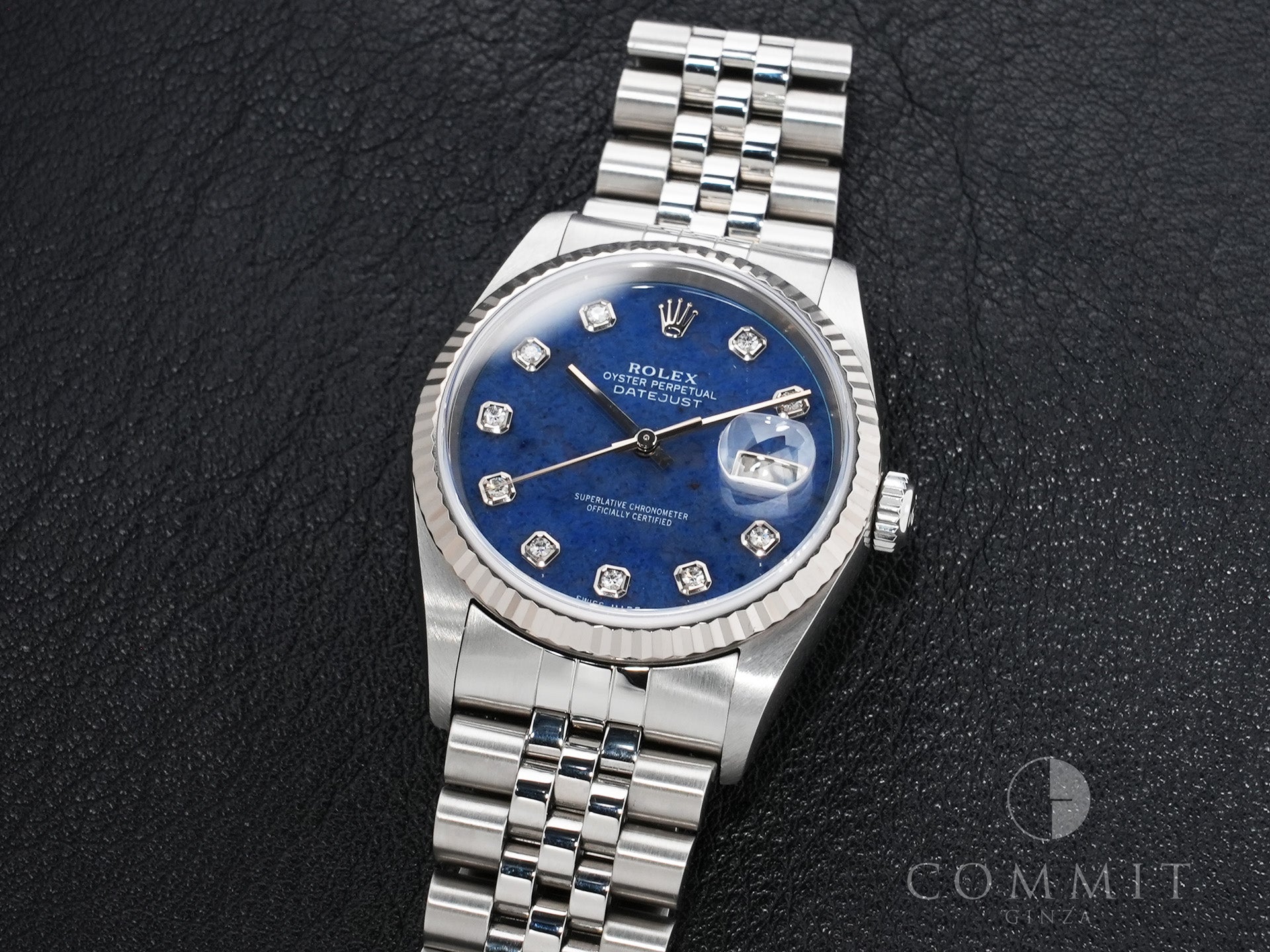 ロレックス デイトジャスト36 Ref.16234G ステンレススチール/ホワイトゴールド ソーダライト文字盤 ジュビリーブレスレット 美中古 vfjnkyhn