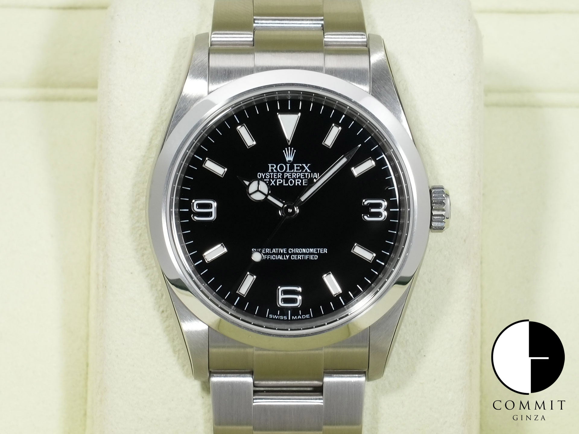 Rolex Explorer I Ref. 114270 Stainless Steel Black Dial Oyster Bracelet Unused qmu3g9ea