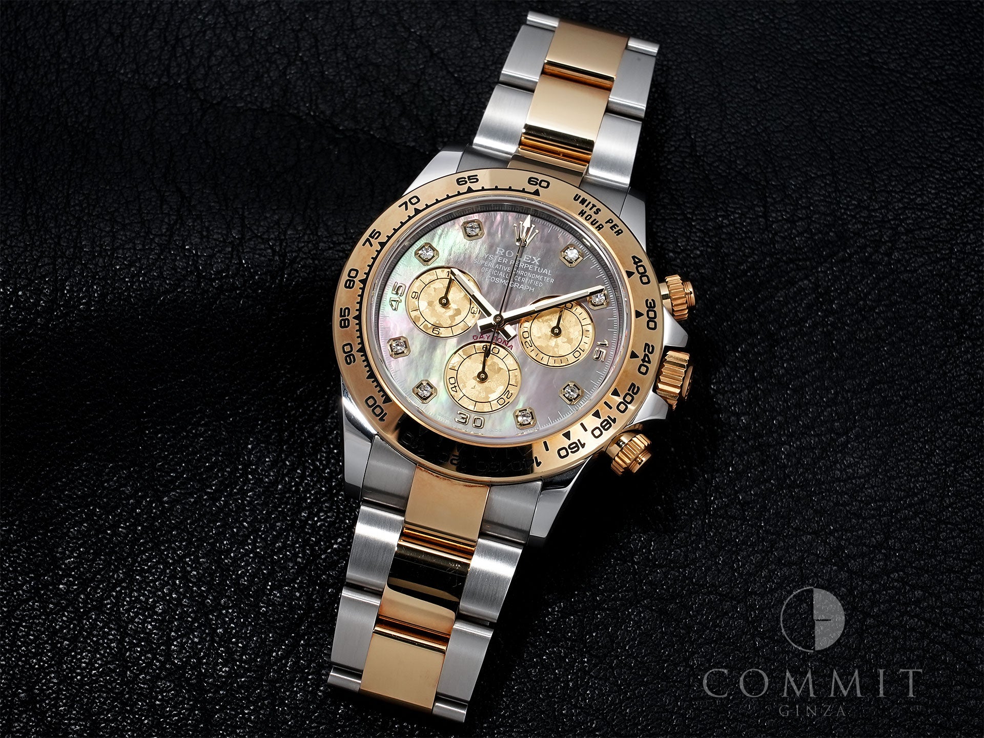 Pre-owned Rolex Daytona Ref. 116503NG Stainless Steel/Yellow Gold with Black Shell Dial (hvxa96pa)