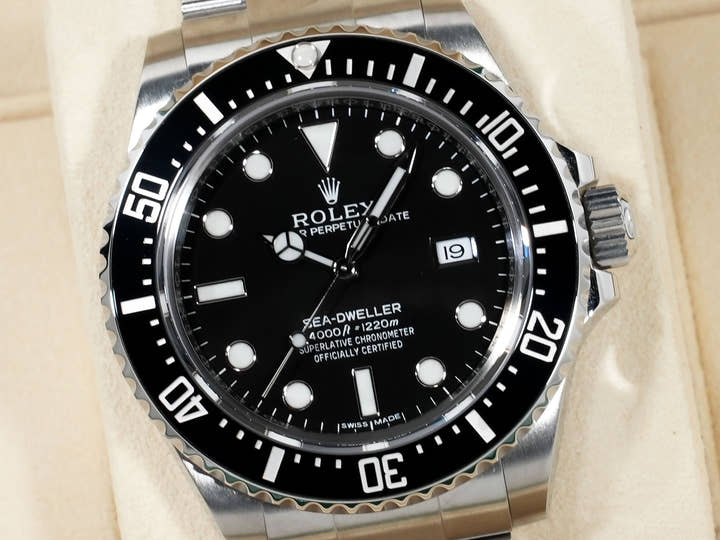 Rolex Sea-Dweller 4000 Ref. 116600 Stainless Steel Black Dial Excellent Condition utpkbmtq