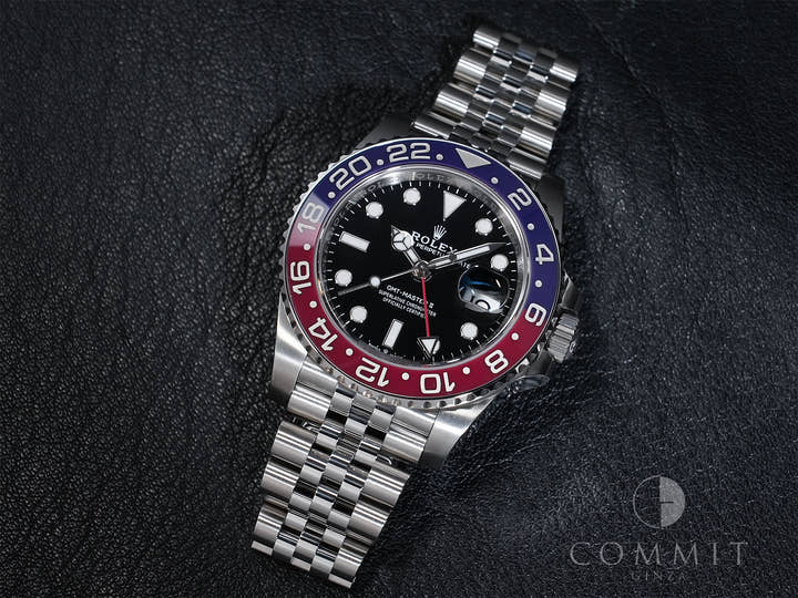 Pre-owned Rolex GMT-Master II Ref. 126710BLRO Stainless Steel with Black Dial and Jubilee Bracelet (CDP4IGFD)
