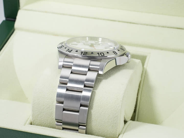 Rolex Explorer II Ref. 16570 Stainless Steel White Dial Oyster Bracelet Excellent Condition xh8hekz4