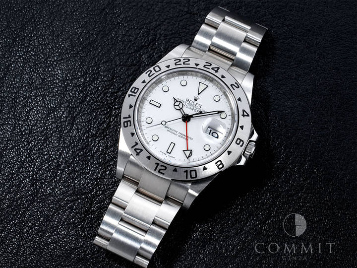 Rolex Explorer II Ref. 16570 Stainless Steel White Dial Oyster Bracelet Excellent Condition xh8hekz4
