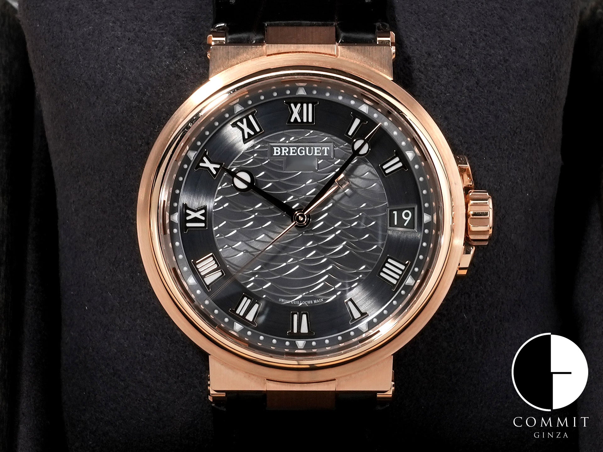 Breguet Marine Ref. 5517BR/G3/9ZU Rose Gold Slate Dial Excellent Condition uhjz2nrc