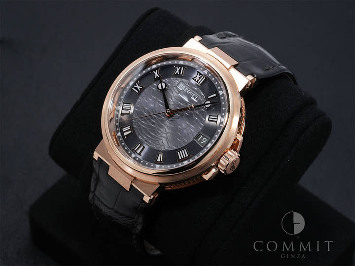Breguet Marine Ref. 5517BR/G3/9ZU Rose Gold Slate Dial Excellent Condition uhjz2nrc