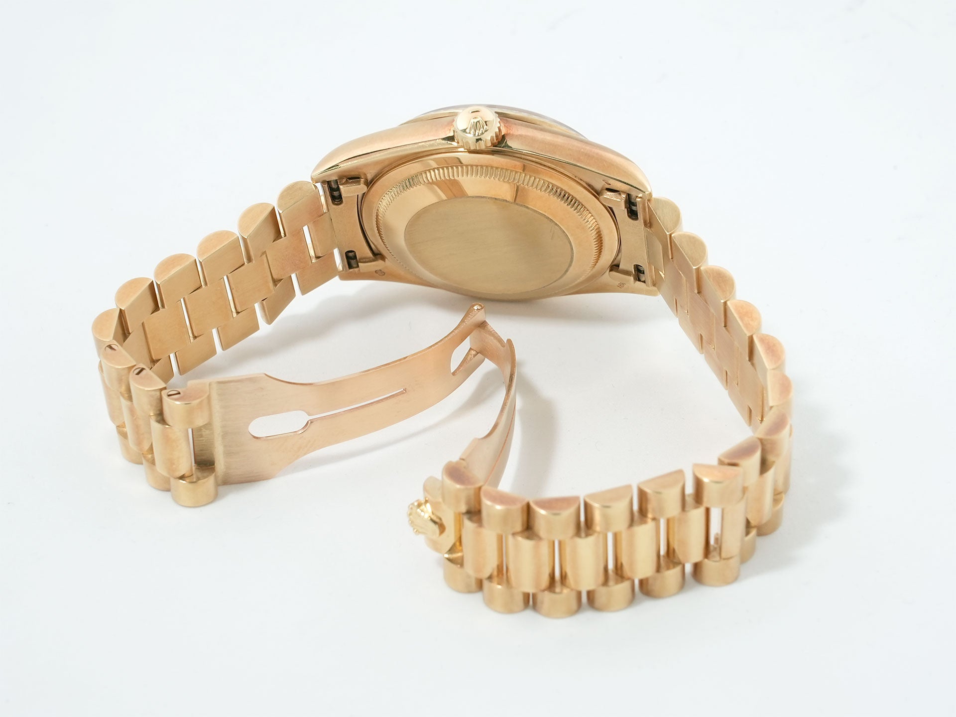 Pre-owned Rolex Day-Date 36 Ref. 18238G Yellow Gold Champagne with 10 Diamond Dials nmuiai3p