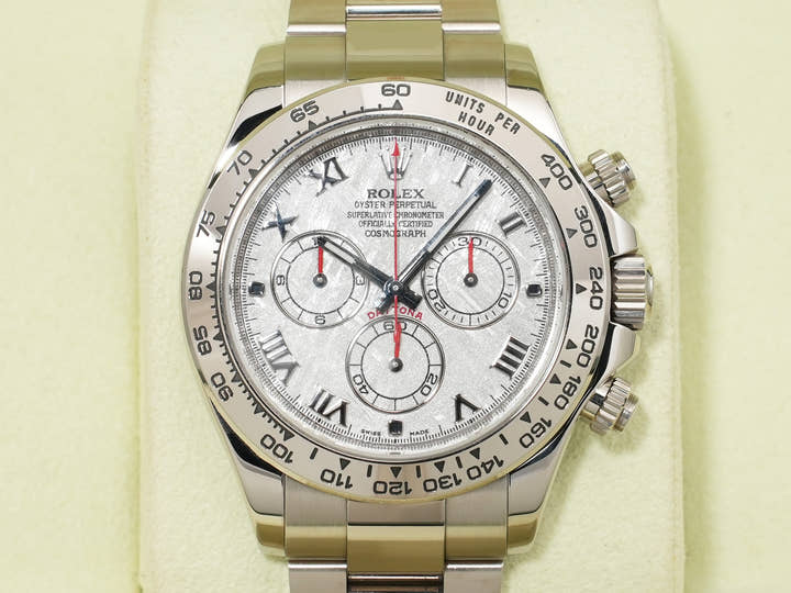 Pre-owned Rolex Daytona Ref. 116509 White Gold Meteorite Dial (p8fonc6n)