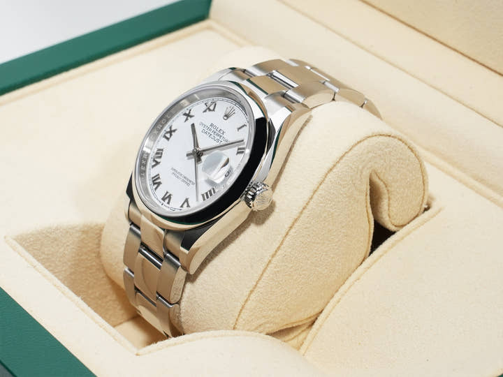 Pre-owned Rolex Datejust 36 Ref. 126200 Stainless Steel White Dial Oyster Bracelet qg6fipn3