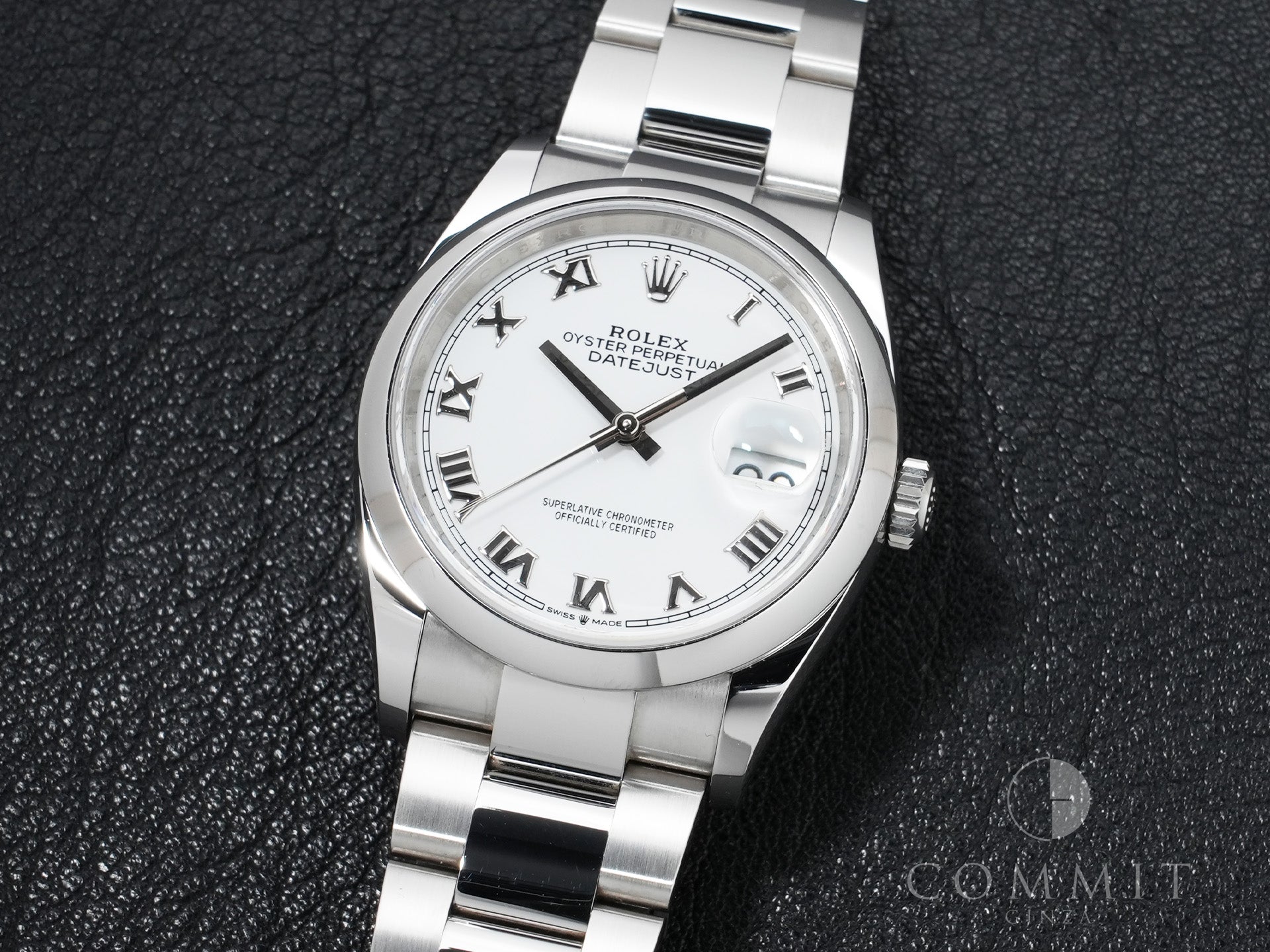 Pre-owned Rolex Datejust 36 Ref. 126200 Stainless Steel White Dial Oyster Bracelet qg6fipn3