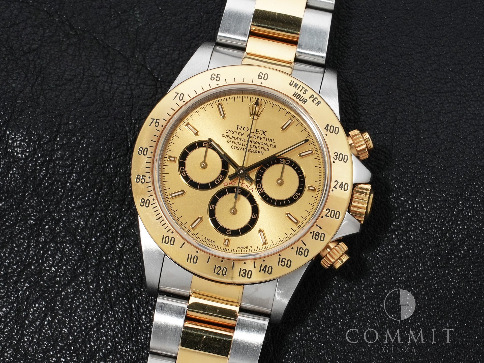 ロレックス デイトナ エルプリメロ Ref.16523 ステンレススチール/イエローゴールド シャンパン文字盤 中古 pwu4e8jg