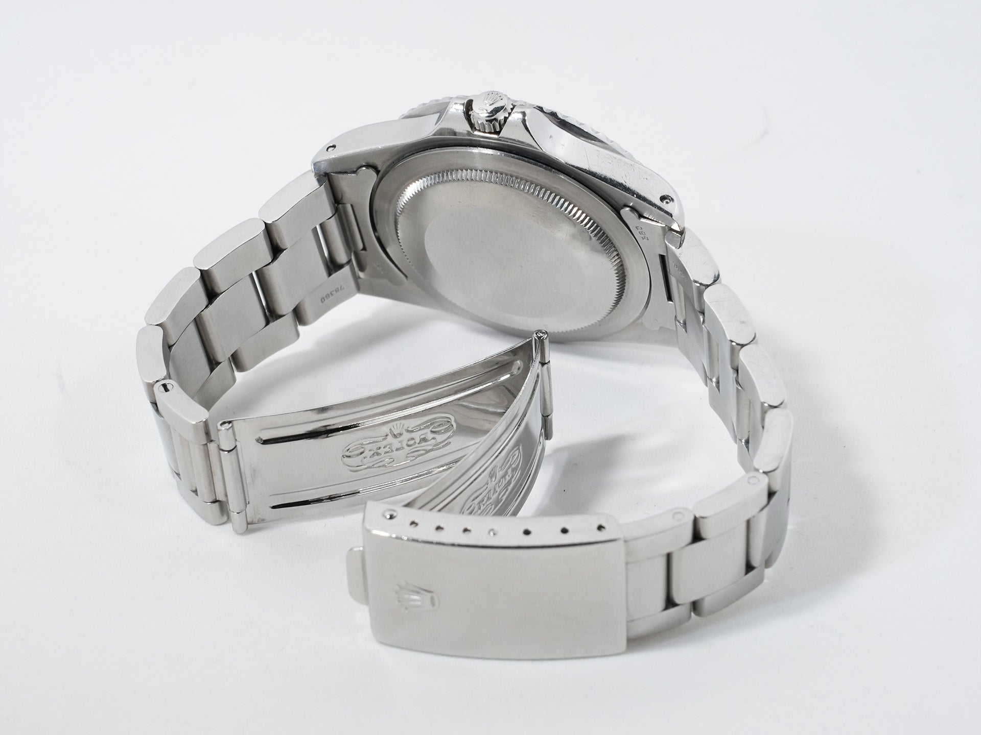 Pre-owned Rolex GMT-Master Ref. 16750 Stainless Steel Black Dial Oyster Bracelet t76optc5