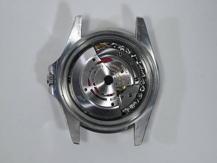 Pre-owned Rolex GMT-Master Ref. 16750 Stainless Steel Black Dial Oyster Bracelet t76optc5