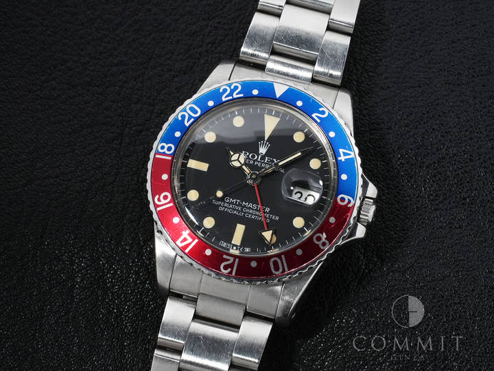 Pre-owned Rolex GMT-Master Ref. 16750 Stainless Steel Black Dial Oyster Bracelet t76optc5