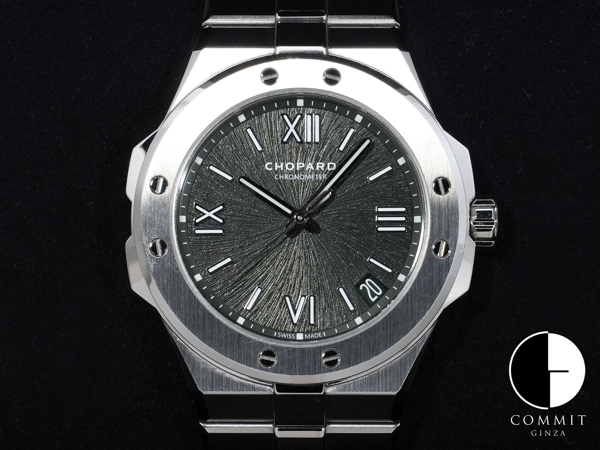 ショパール アルパイン イーグル 41 Ref.298600-3014 ステンレススチール パイングリーン文字盤 中古 ec6g42mn