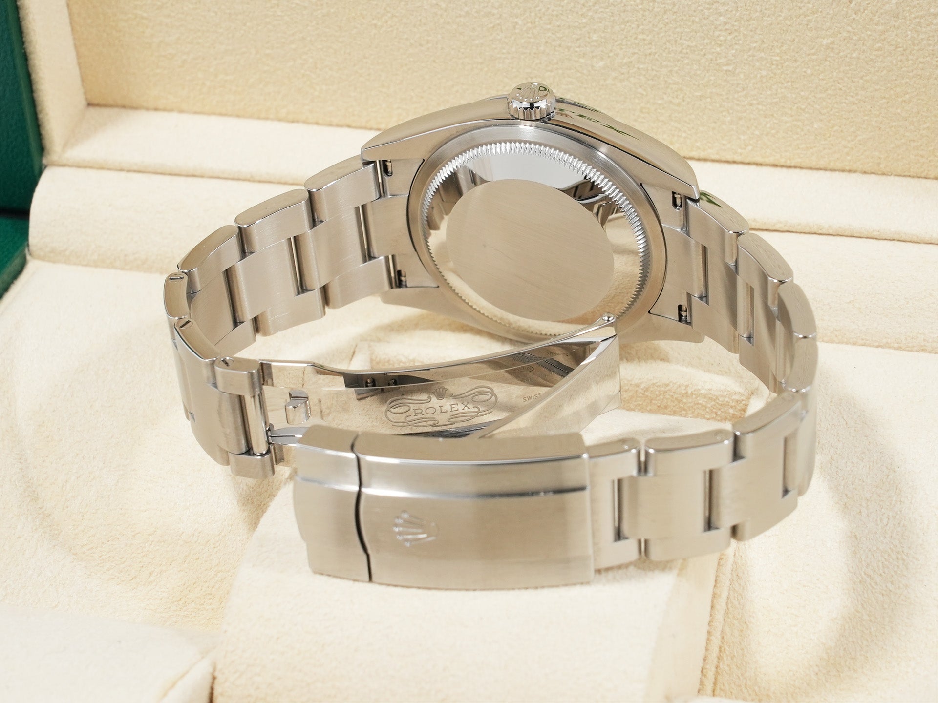 Rolex Oyster Perpetual 36 Ref. 126000 Stainless Steel Turquoise Dial Excellent Condition e6jz3s6e