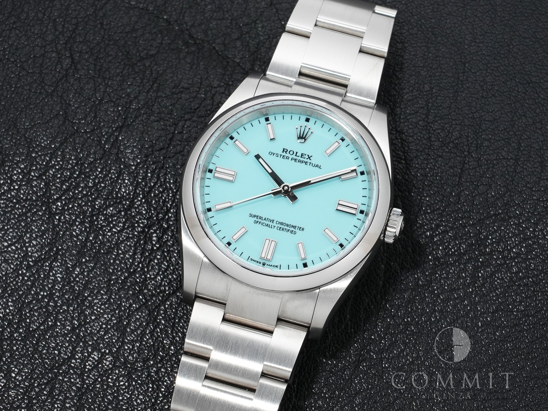 Rolex Oyster Perpetual 36 Ref. 126000 Stainless Steel Turquoise Dial Excellent Condition e6jz3s6e