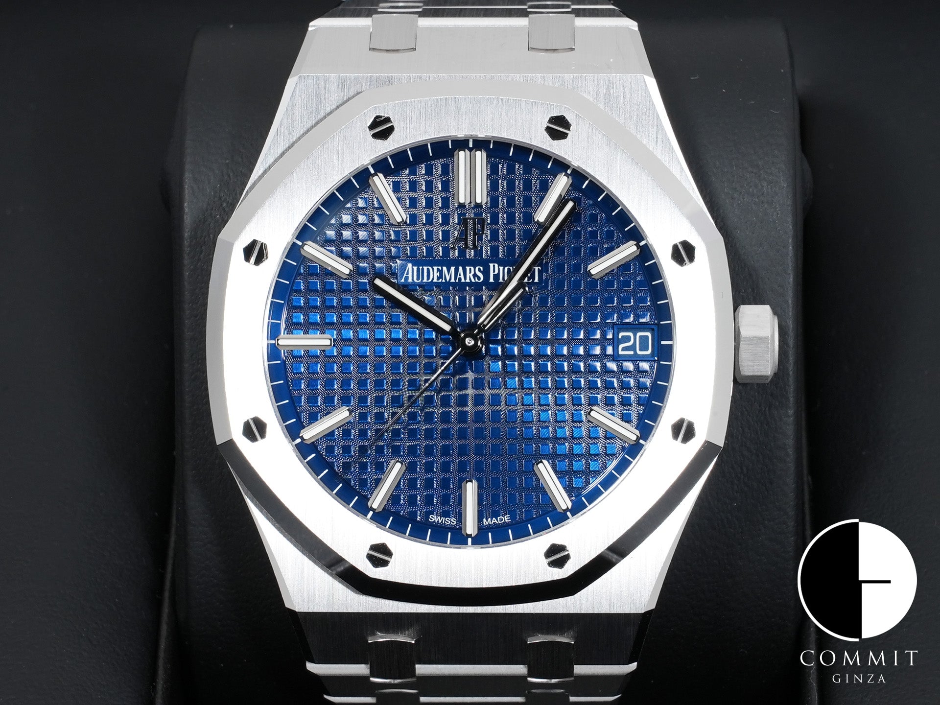 オーデマピゲ ロイヤルオーク Ref.15503BC.OO.1220BC.01 ホワイトゴールド ブルー文字盤 極美品 dt9u75er