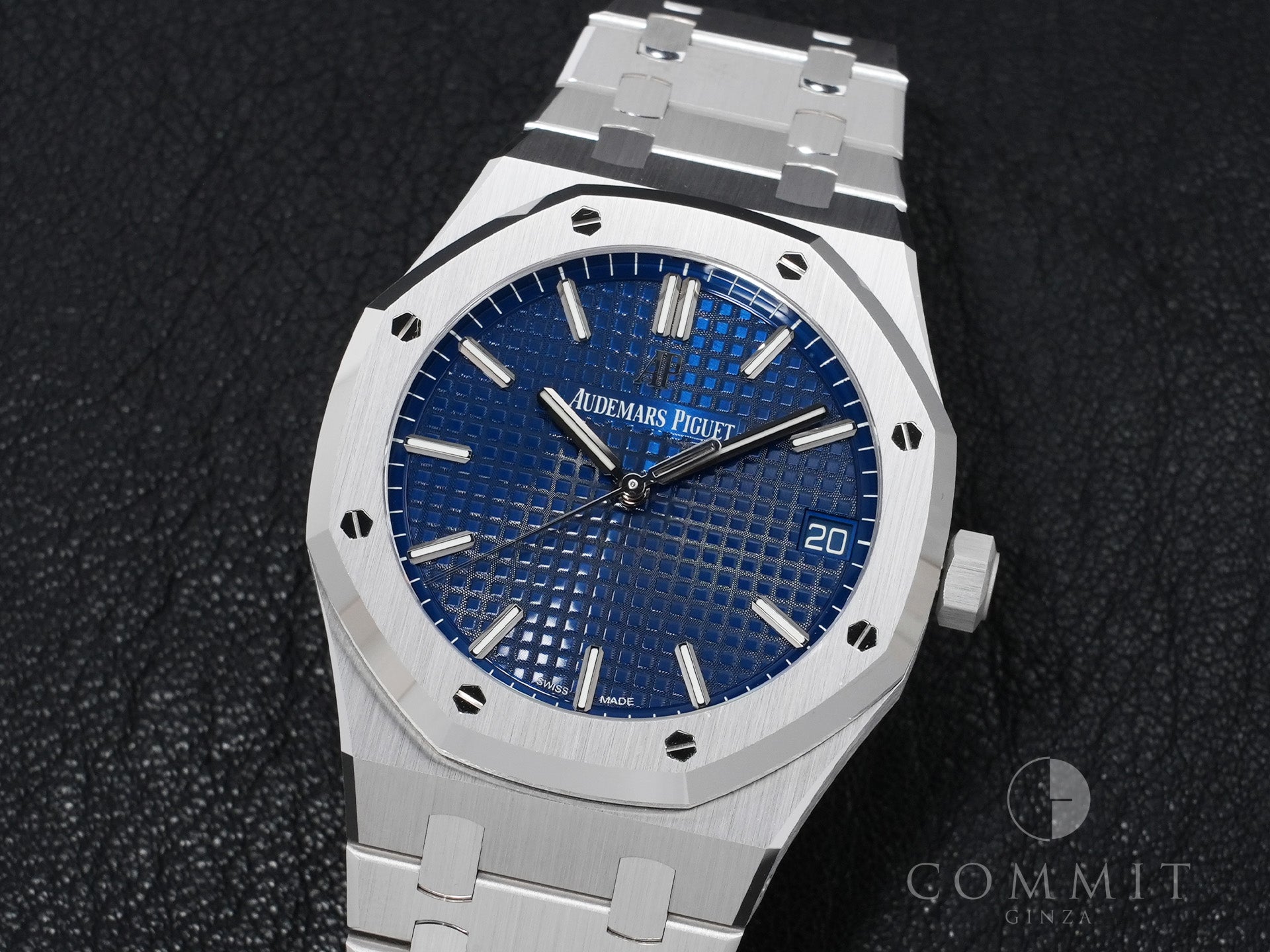 オーデマピゲ ロイヤルオーク Ref.15503BC.OO.1220BC.01 ホワイトゴールド ブルー文字盤 極美品 dt9u75er